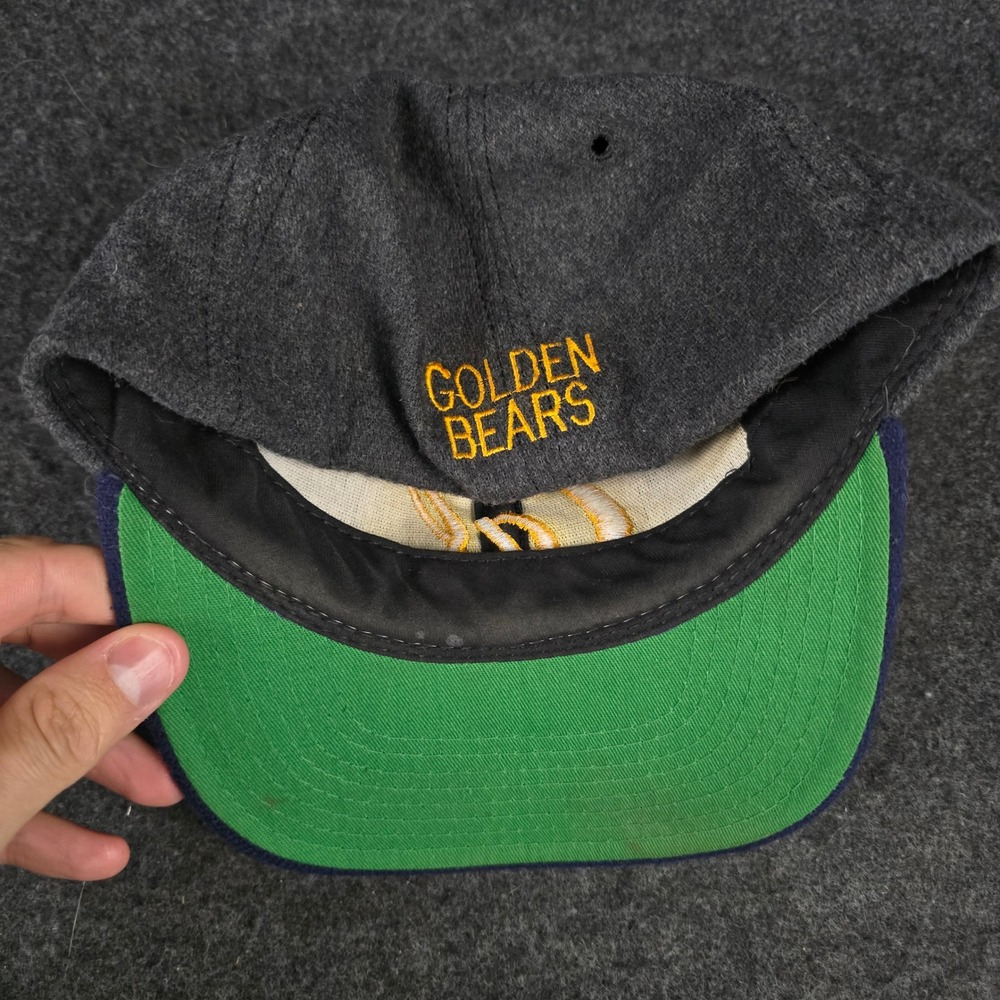 Vintage Cal Berkeley Golden Bears Fitted Gray Blue Wool Hat 7 1/4 Made in USA - Picture 6 of 9